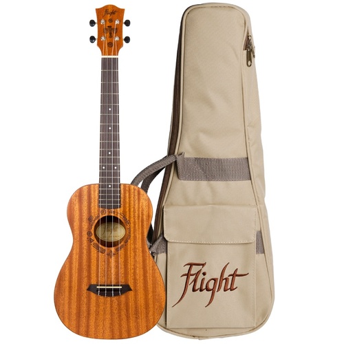 Flight DUB38 Electro-Acoustic Baritone Ukulele W/Bag