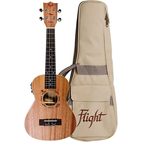 Flight DUC323 Concert Electro-Acoustic Ukulele with Gig Bag