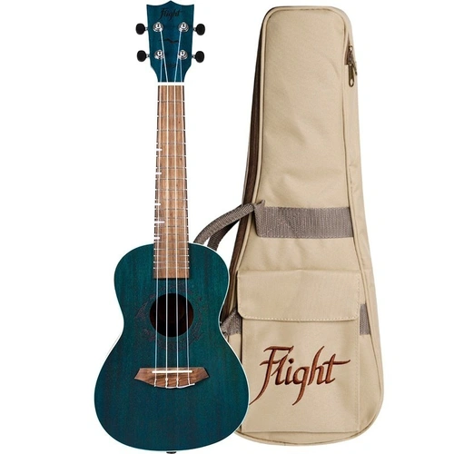 Flight DUC380 Topaz Concert Ukulele - Mahogany Body, 17 Frets, Aquila Strings, Includes Gigbag & Instructional Booklet