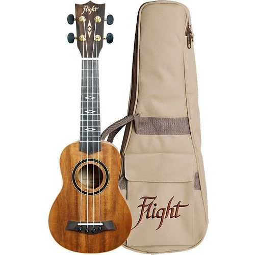 Flight DUS440 Soprano Acacia Ukulele with Gig Bag