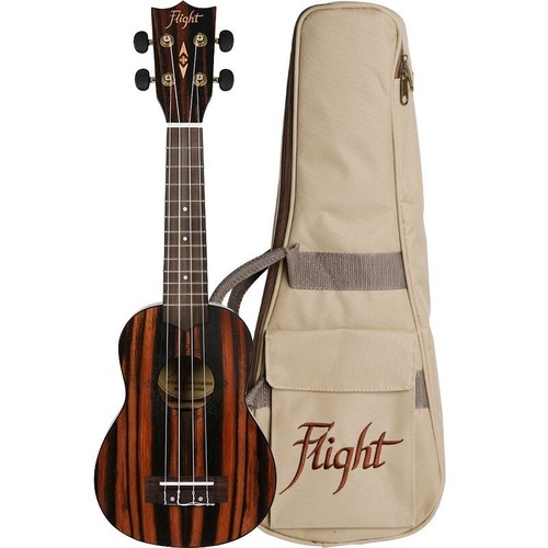 Flight DUS460 Soprano Ukulele Amara with Gig Bag