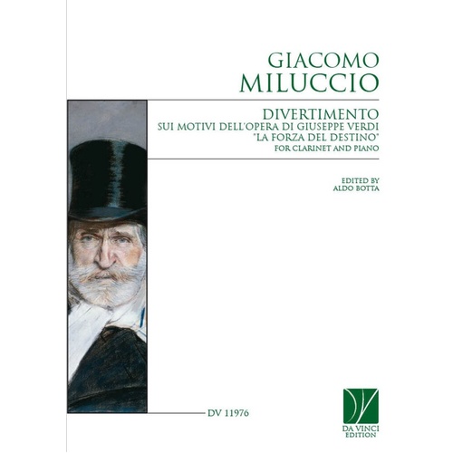 Miluccio - Divertimento Sui Motivi Dell'Opera Clarinet/Piano Softcover Book (Clarinet)