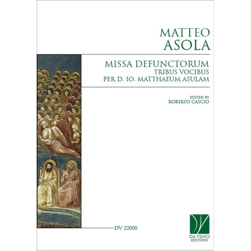 Asola - Missa Defunctorum Tribus Vocibus Vocal Score Softcover Book (Classical Vocal)
