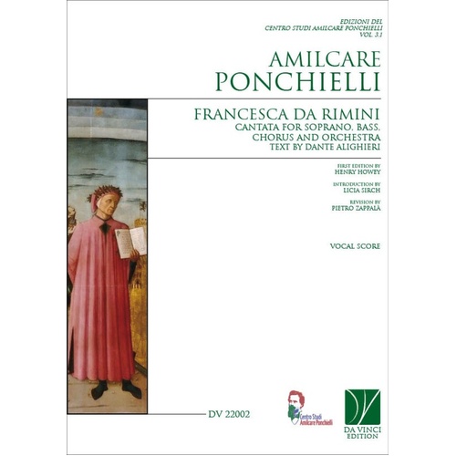 Ponchielli - Francesca Da Rimini Cantata Vocal Score Softcover Book (Classical Vocal)