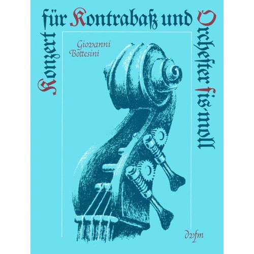 Concerto In F Minor Double Bass/Piano Book