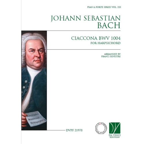 Bach - Ciaccona Bwv 1004 For Harpsichord Softcover Book (Harpsichord)