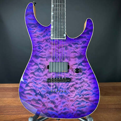 ESP USA M-I Electric Guitar Quilted Maple Purple Sunburst Fade w/ EMG