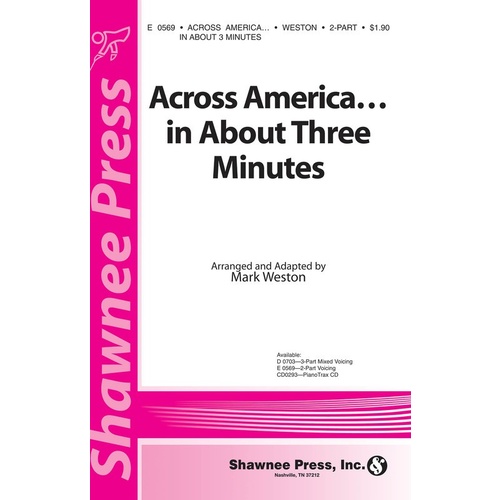 Across America.In About 3 Minutes SA 2-Part Book