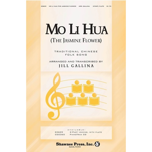 Mo Li Hua The Jasmine Flower 2Pt With Flute Book