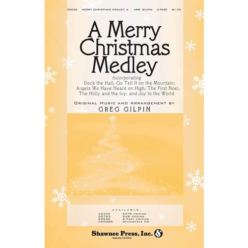 Merry Christmas Medley 2Pt Book