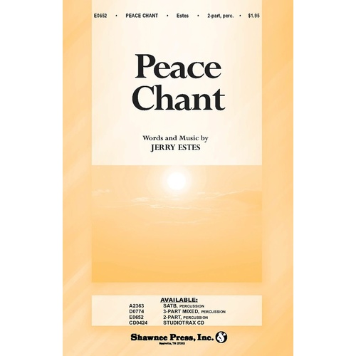 Peace Chant 2-Part Accompanied With Percussion Book