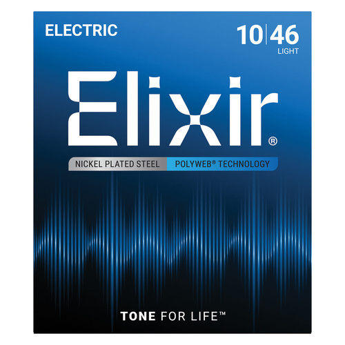 Elixir 12050 Polyweb Electric Guitar Strings Light 10-46