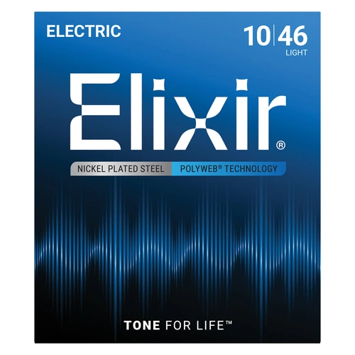 Elixir 12050 Polyweb Electric Guitar Strings Light .010-.046