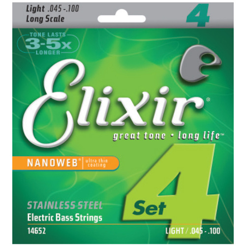 Elixir 14877 Nanoweb Bass Stainless Steel Medium 45-125
