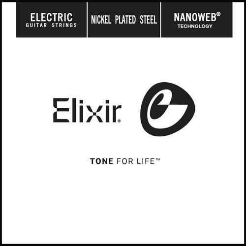 Elixir 15238 Nanoweb Single .038 Electric Guitar String