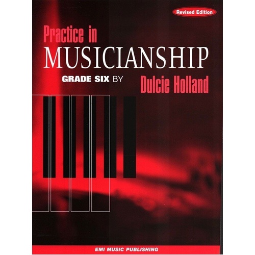 Practice in Musicianship Grade 6 by Dulcie Holland, 20 Pages, Theory Exam Papers, EMI Music Publishing