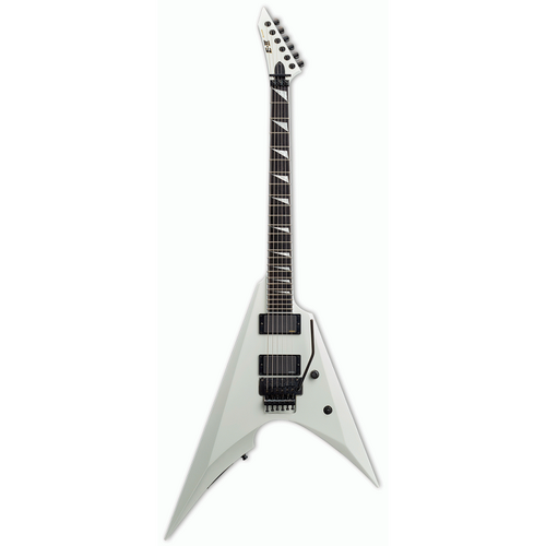 ESP E-II Arrow-NT Electric Guitar in Snow White with EMG Pickups and Hardshell Case