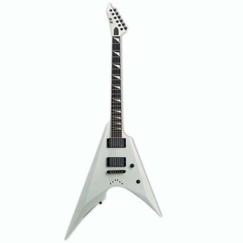 ESP E-II ARROW IN SNOW WHITE NECK THRU