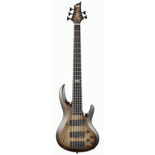E-II BTL-5 5-String Bass Guitar Black Natural Burst