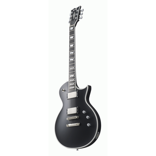 ESP E-II Eclipse Black Satin Guitar with EMG 60/81 Pickups and Hardshell Case