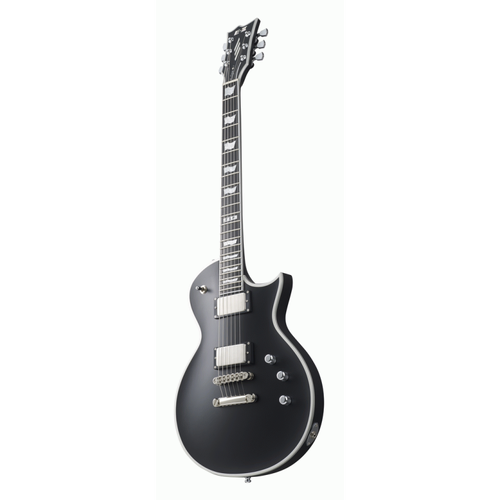 ESP E-II Eclipse Black Satin Guitar with EMG 60/81 Pickups and Hardshell Case