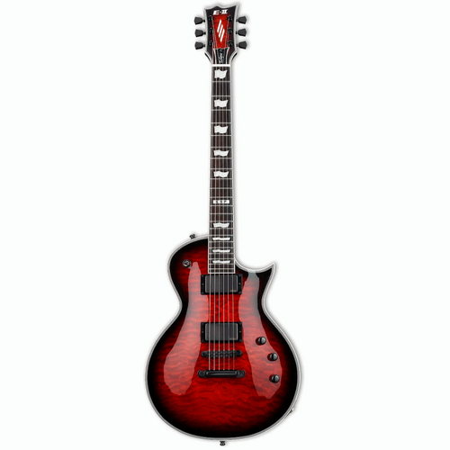 ESP E-II Eclipse II Quilted Maple STBC Sunburst Guitar with EMG Pickups and Hardshell Case