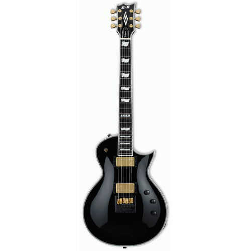 ESP E-II Eclipse Full Thickness EverTune Electric Guitar Gloss Black with Hardshell Case