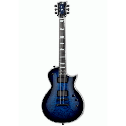 ESP E-II Eclipse QW Reindeer Blue Electric Guitar with Quilted Maple Top and EMG Pickups
