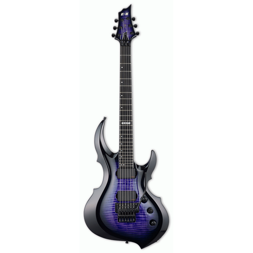 ESP E-II FRX Reindeer Blue Electric Guitar with Flamed Maple Top