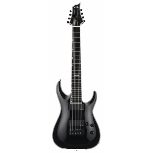 ESP E-II HRF NT-8 Baritone 8-String Guitar Black Satin with Case