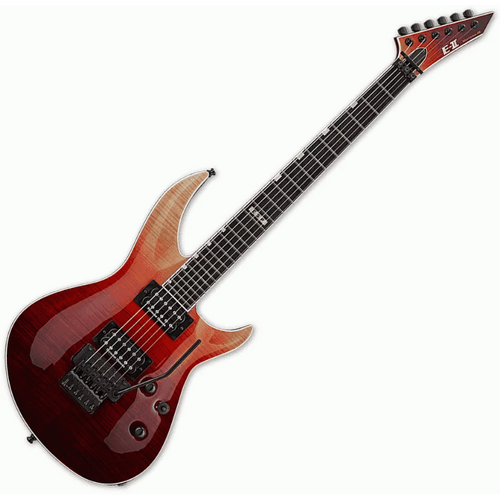 ESP E-II Horizon III FR Black Cherry Fade Electric Guitar with Seymour Duncan Pickups and Floyd Rose Bridge