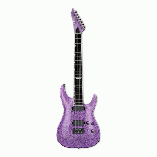ESP E-II Horizon NT-7B Baritone Guitar Hipshot Purple Sparkle
