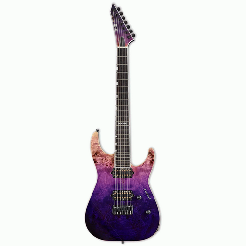 ESP E-II M-II 7 String Guitar Purple Natural Fade with Bare Knuckle Warpig Pickups