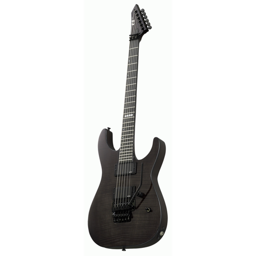 ESP E-II M-II Neck Thru Electric Guitar See Thru Black with EMG 81 Pickups and Floyd Rose Tremolo
