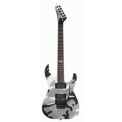 ESP E-II M-II NT Urban Camo Electric Guitar with EMG 81 Pickups and Floyd Rose Tremolo