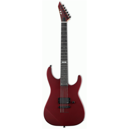 ESP E-II M-I Thru NT Electric Guitar Deep Candy Apple Red Satin with Case
