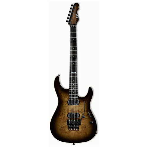 ESP E-II Snapper II MN Natural Black Burst Electric Guitar with Hardshell Case