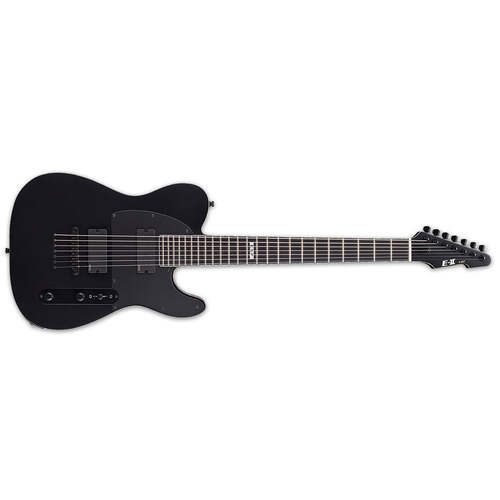 ESP E-II T-B7 BARITONE Electric Guitar 7-String Black Satin w/ EMGs