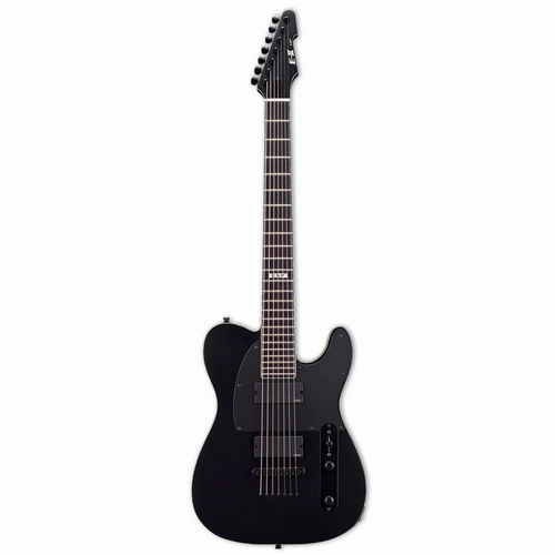 ESP E-II T-B7 7 String Baritone Guitar Black Satin