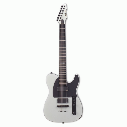 ESP E-II T-B7 7 String Baritone Guitar Snow White with Hardshell Case