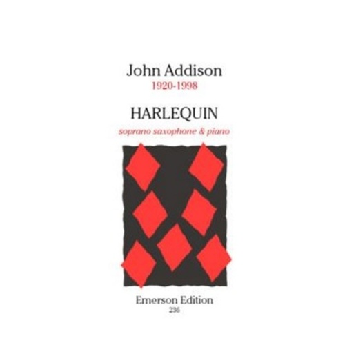 Addison - Harlequin For Soprano Sax/Piano Book