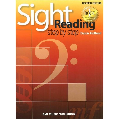 Sight Reading Step by Step Book 1 by Dulcie Holland for Piano, EMI Music Publishing, Preliminary to Grade 3, 1 page