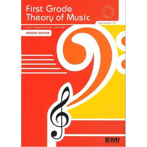 First Grade Theory of Music by EMI Music Publishing, 36 pages, AMEB Theory examination preparation