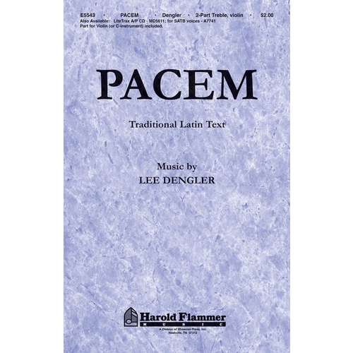 Pacem 2-Part Treble Violin Book