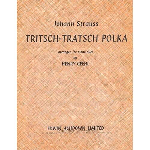 Strauss Tritsch Tratsch Polka Piano Duet Book