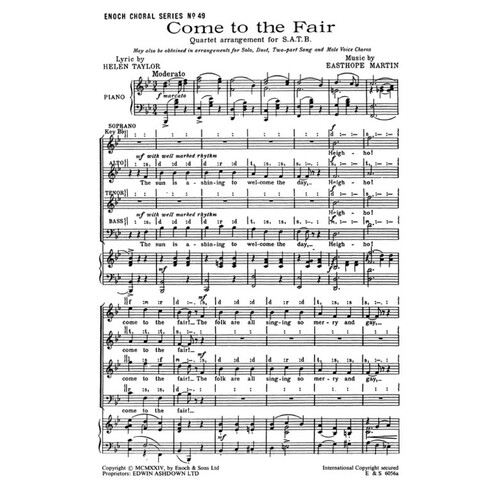 Come To The Fair SATB Martin(Arc)
