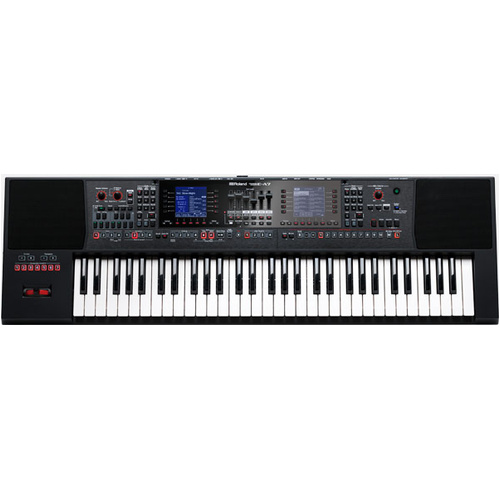 ROLAND E-A7 Expandable Arranger Keyboard - 1500+ Sounds, Dual-Screen Layout, Global Backing Styles