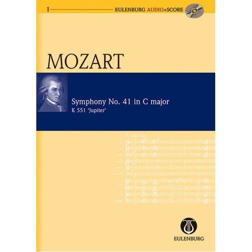 Symphony No 41 K 551 C Jupiter Book/CD Book