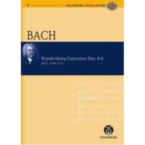 Brandenburg Concertos Nos 4 - 6 Book/CD (Music Score/CD) Book