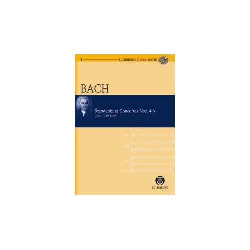 Brandenburg Concertos Nos 4 - 6 Audio Score BK/CD by Johann Sebastian Bach